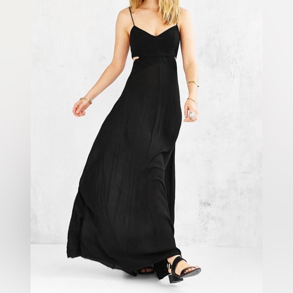 UO Black Cut-out Dress